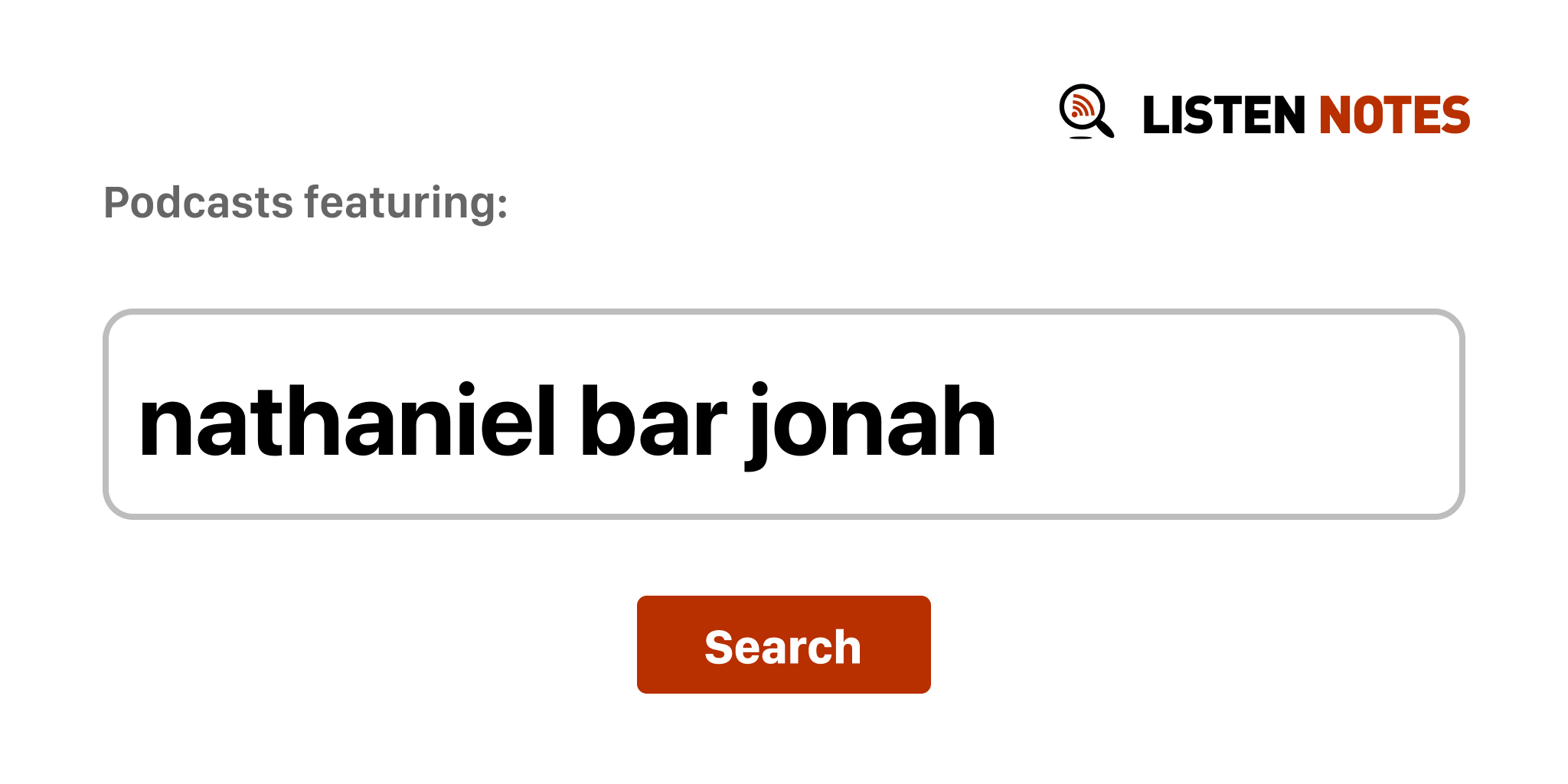 Nathaniel Bar Jonah Top podcast episodes